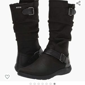 Rockport Cobb Hill Amalie black leather mid calf boots size 8